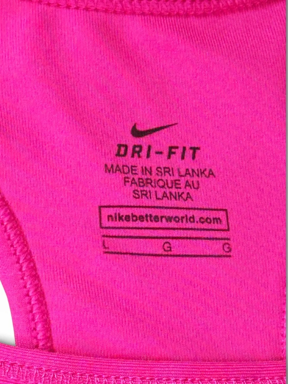 Nike Racerback Sports Bra size Large